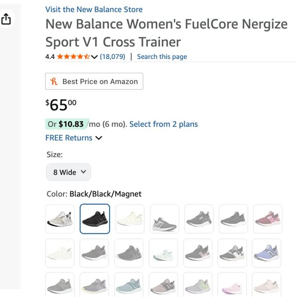 New Balance Women's FuelCore Nergize Sport V1 Cross Trainer Sneakers - Picture 2 of 9